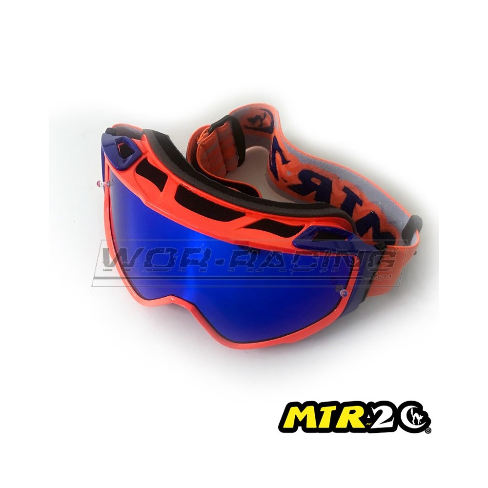 Gafas de Motocross MTR2 - OR (Naranja-Azul) - WOR RACING